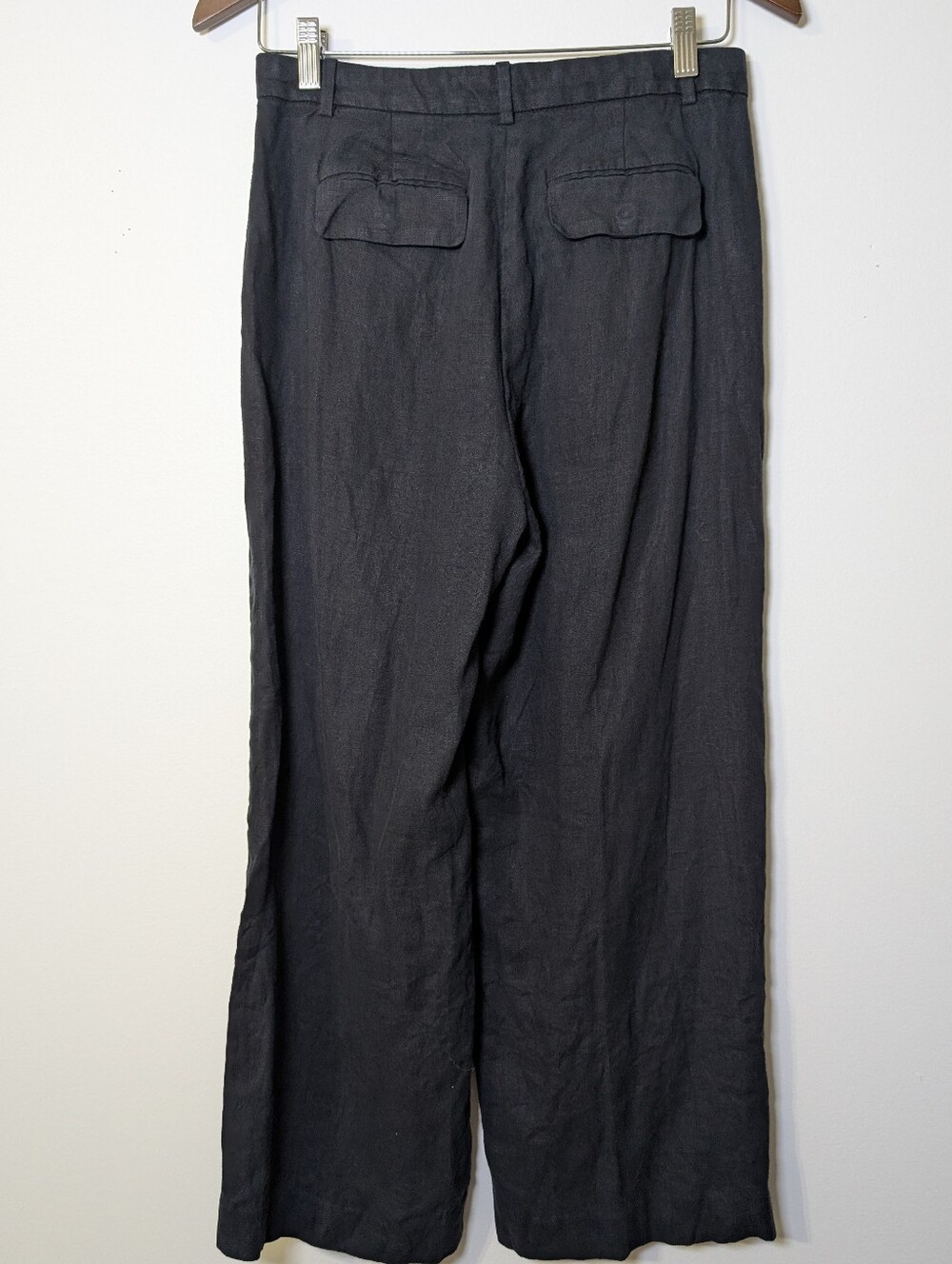 J.Crew 100% Linen Cropped Essential Wide Leg Pants 6P Minimalist Coastal Summer - Picture 9 of 9